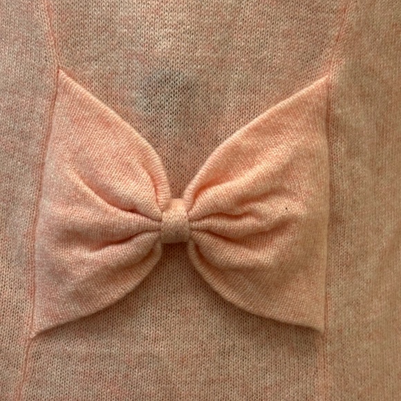 Claudia Nichole Ballet Pink Cashmere Long Cardigan w/ Bow Back – NWT – Size XS - Picture 5 of 9